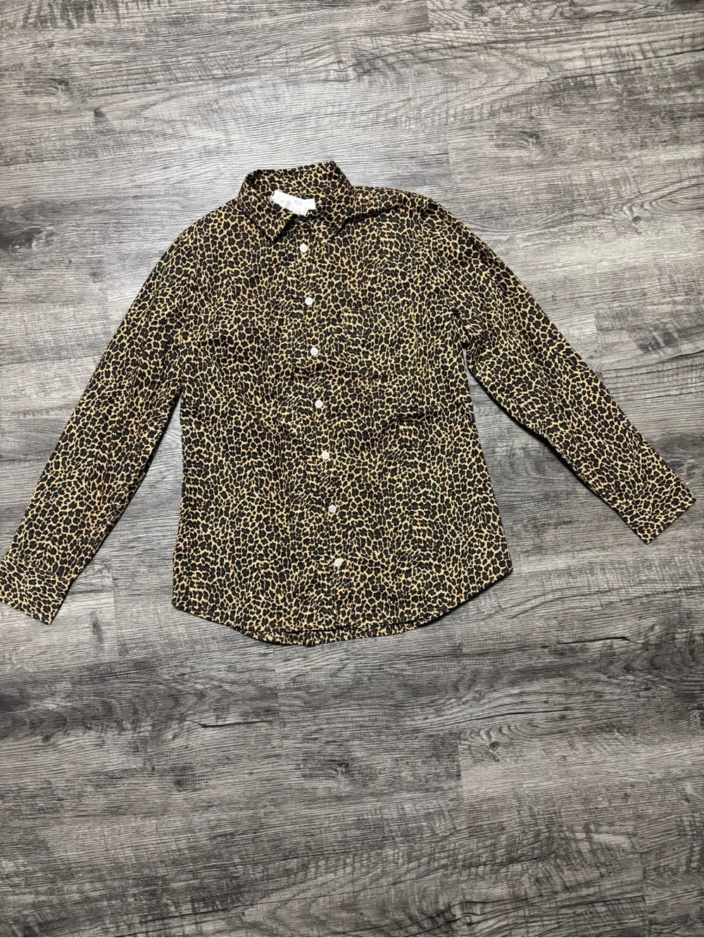 J. Crew Women’s Leopard Print Button-Down Shirt - Brown/Black